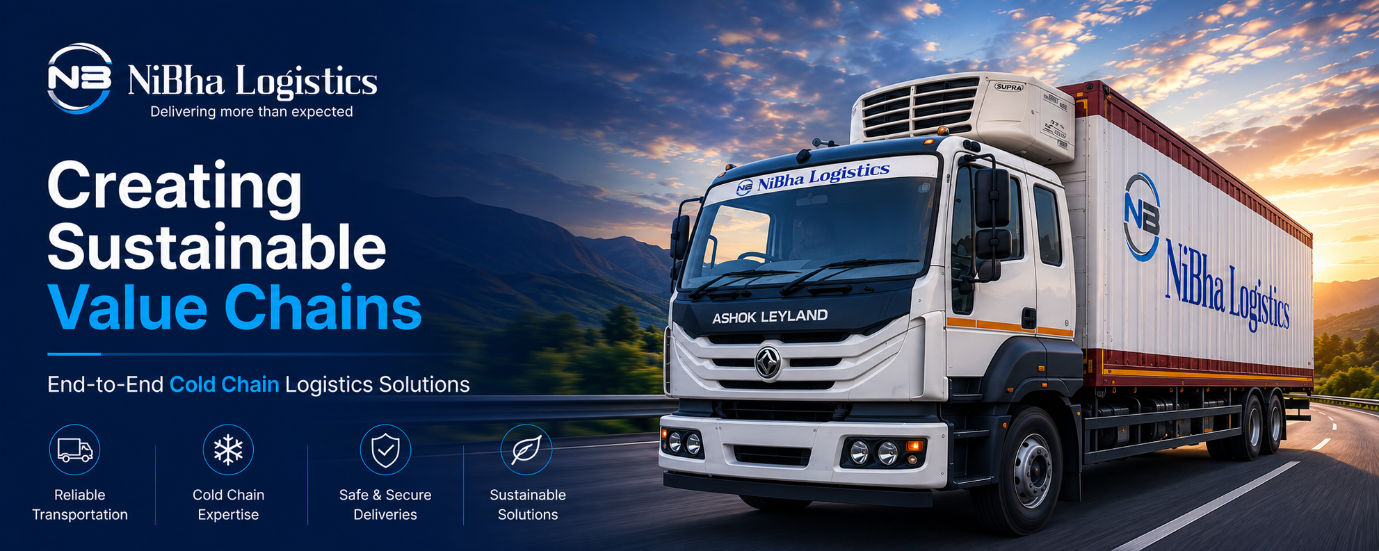 NiBha Logistics — Creating Sustainable Value Chains. End-to-end cold chain logistics solutions.